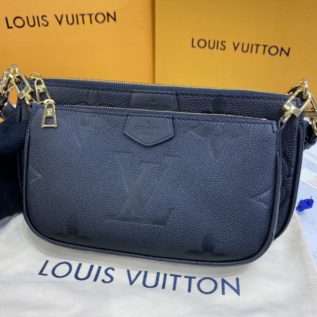 Louis Vuitton MULTI POCHETTE ACCESSOIRES Monogram M80399 Black